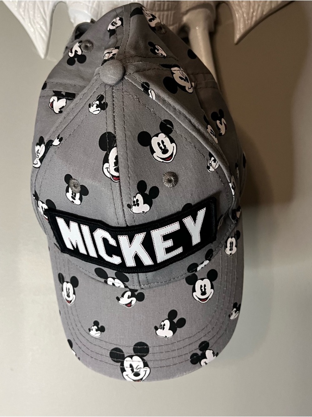 Disney Mickey Gray and Black Kids Baseball Cap